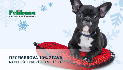 Decembrová zľava 10% na všetky peliešky