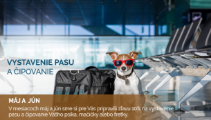 Zľava 10% na vystavenie pasu a čipovanie