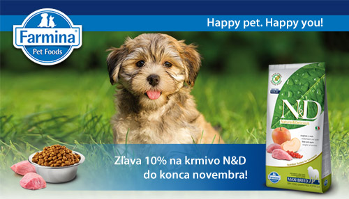 Zľava 10% na krmivo N&D do konca novembra!