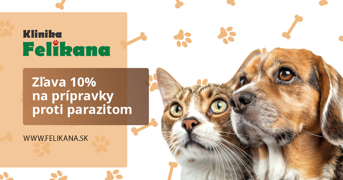 Marec, apríl - zľava 10% na prípravky proti parazitom