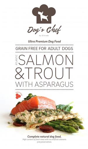 Dog’s Chef Atlantic Salmon & Trout with Asparagus 6 kg