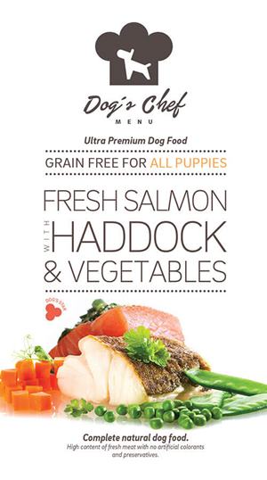 Dog’s Chef Fresh Salmon with Haddock & Vegetables PUPPY 500g