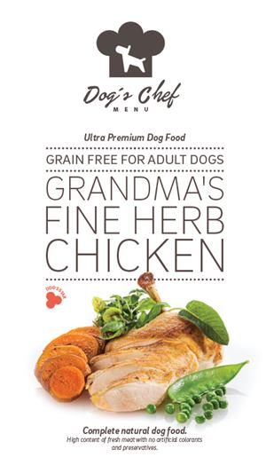 Dog’s Chef Grandma’s Fine Herb Chicken 2 kg