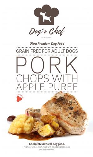 Dog’s Chef Pork Chops with Apple Puree 500 g