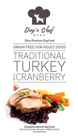 Dog’s Chef Traditional Turkey with Cranberry 500 g