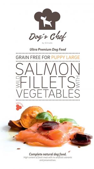  Dog’s Chef Wild Salmon fillets with Vegetables for LARGE BREED PUPPIES 6 kg