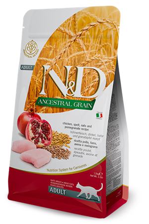 Farmina N&D cat AG adult, chicken, spelt, oats & pomegranate 5 kg