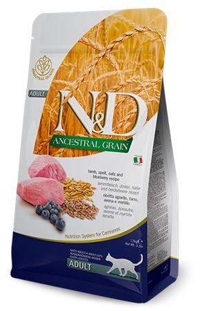 Farmina N&D cat AG adult, lamb, spelt, oats & blueberry 1,5 kg