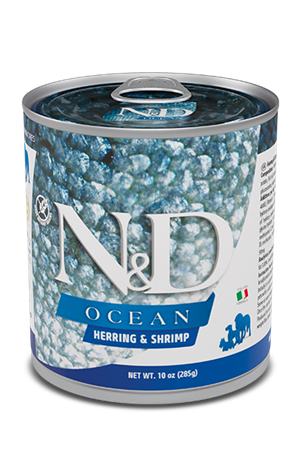 Farmina N&D dog OCEAN herring & shripms konzerva 285 g