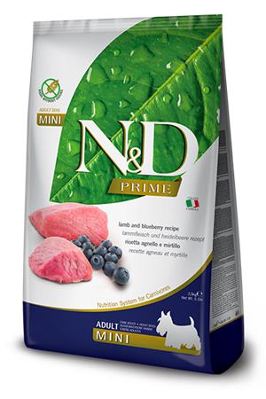 Farmina N&D dog PRIME (GF) adult mini, lamb & blueberry 0,8 kg