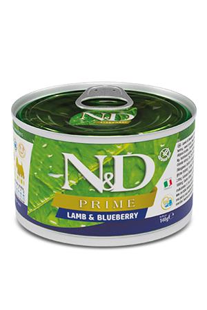 Farmina N&D dog PRIME lamb & blueberry konzerva 140 g