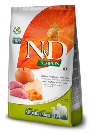 Farmina N&D dog PUMPKIN (GF) adult medium & maxi, boar & apple 12 kg