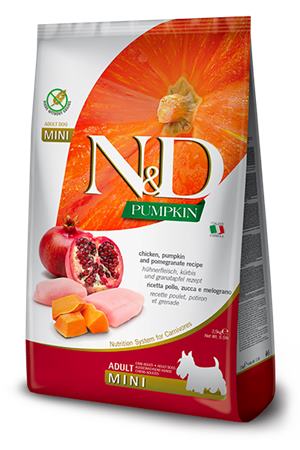 Farmina N&D dog PUMPKIN (GF) adult mini, chicken & pomegranate 0,8 kg