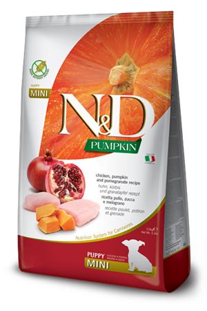 Farmina N&D dog PUMPKIN (GF) puppy mini, chicken & pomegranate 2,5 kg